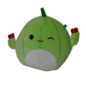 Squishmallow Marcellus the Cactus Valentine Green Plush Toy Red Hearts